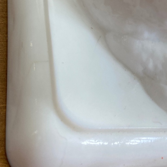 Westmorland White Milk (TOP ONLY) lGlass Cat w/ blue Glass Eyes Butter Dish Top - Picture 3 of 9